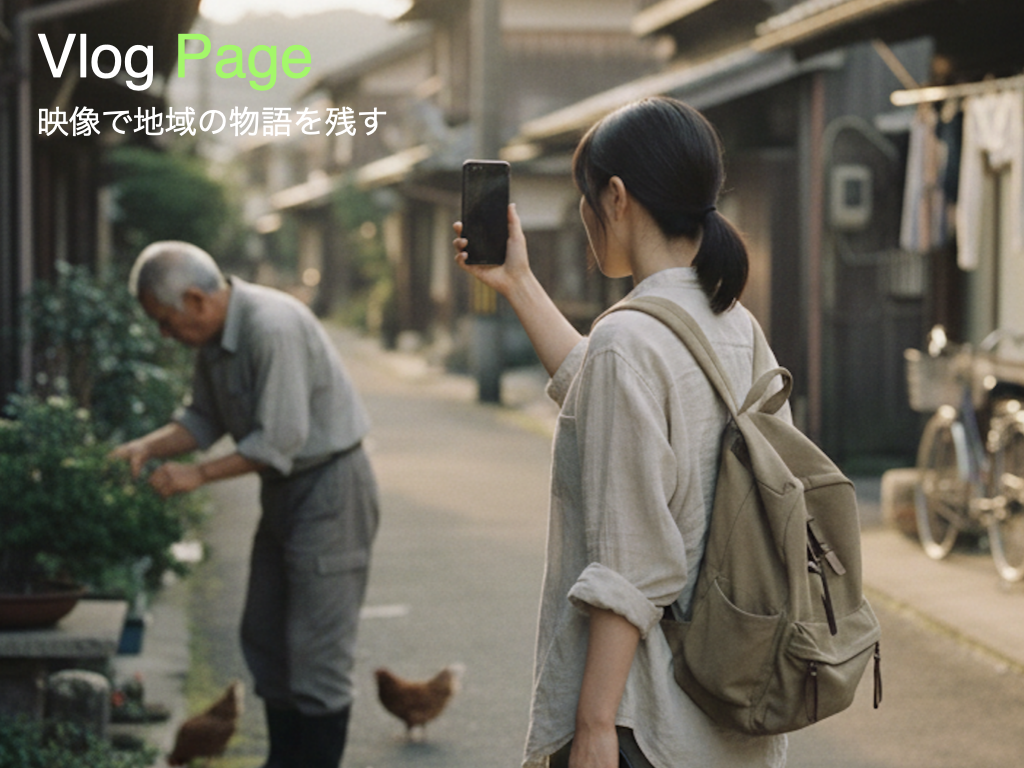 Vlog Page – 映像で伝える地域ストーリー
